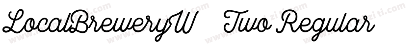 LocalBreweryW01 Two Regular字体转换